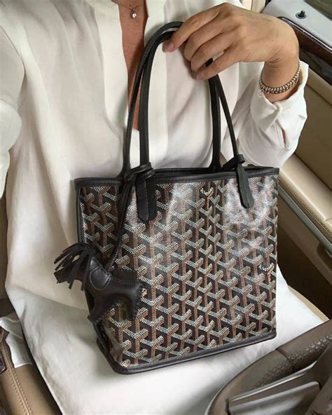 goyard mini anjou size|Goyard anjou mini tote bag.